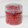200Pcs Paper Clips Notebook Filing Bookmark Rustproof Paperclips Document Organizing for Office School Supplies Zpaxo Red