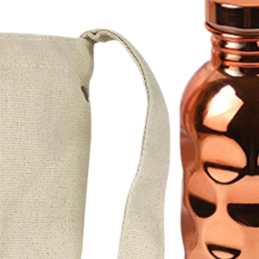 1000ml Copper Water Bottle – Leakproof Hammer Pattern Sports Jug Copper Water Bottle Zpaxo