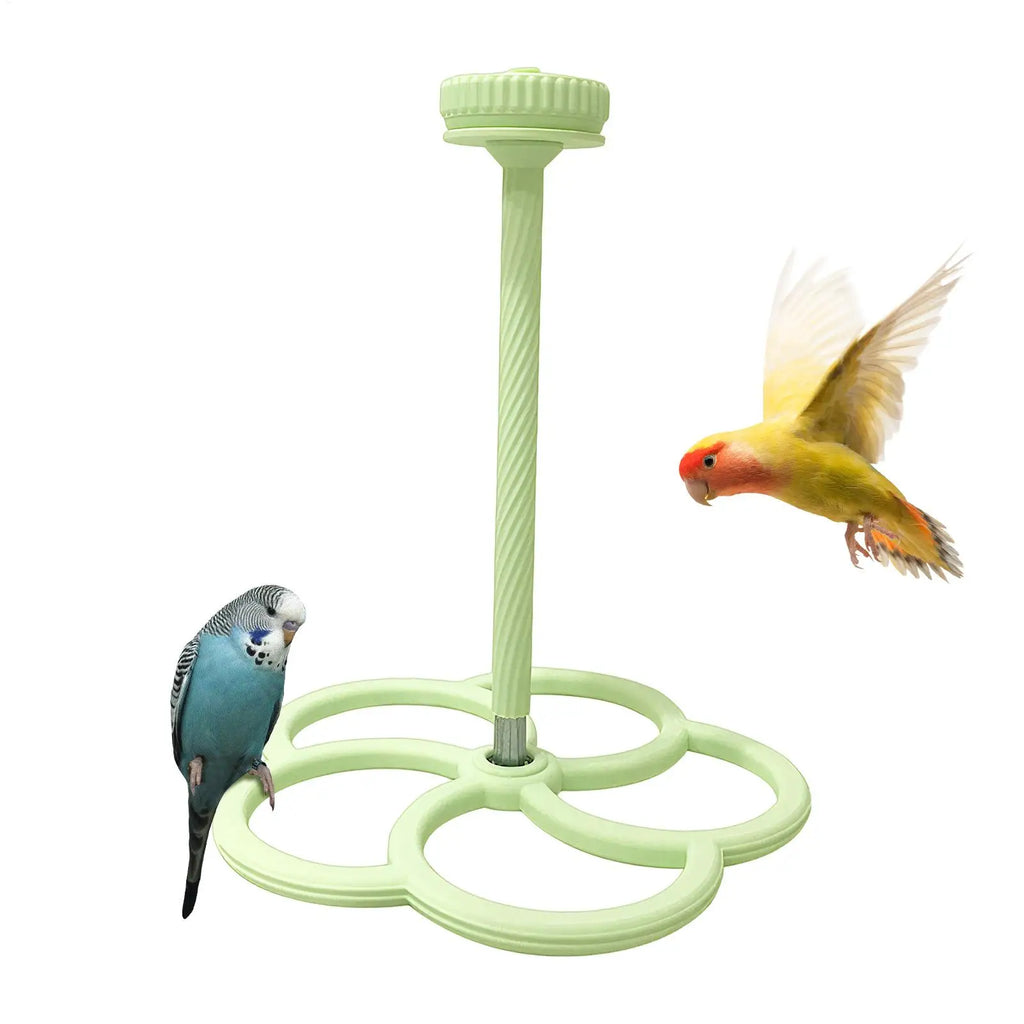 Rotating Windmill Parrot Perch Toy – Bird Cage Enrichment Bird Cage Toy Zpaxo