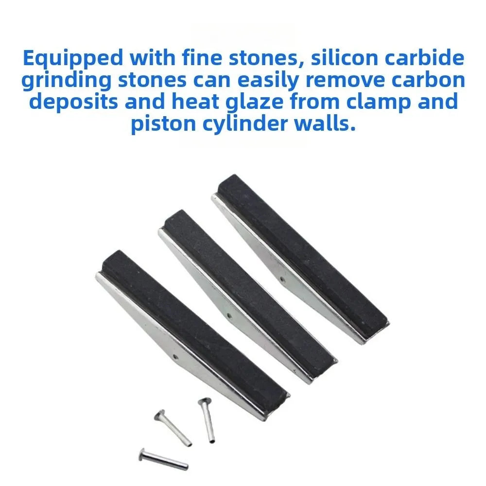 Flexible Engine Cylinder Hone 3 Jaw Shaft with Grinding Stones Cylinder Sander Adjustable Legs Long Stones Zpaxo