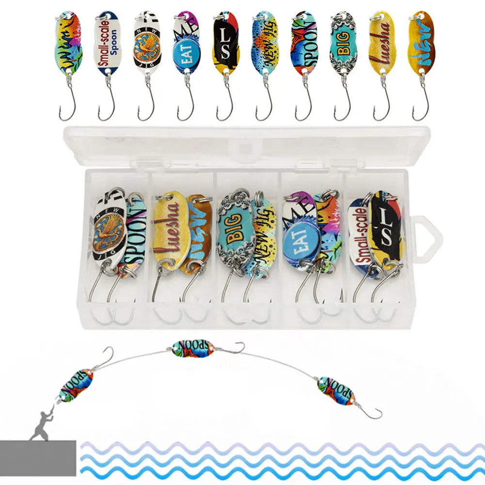 Box Spinner Bait Artificial Hard Fishing Wobblers Fisherman Salmon