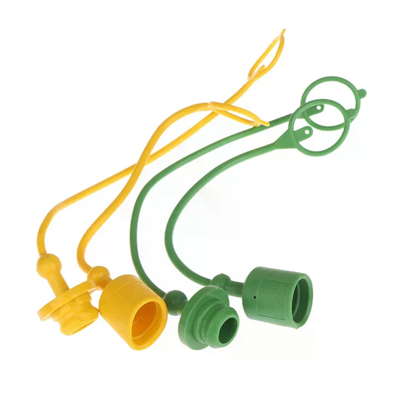 1/5Pairs 1/2 ISO-A Hydraulic Quick Coupler Male Dust Cap And Female Plug Cover Fits Hydraulic Quick Disconnects Coupler Zpaxo