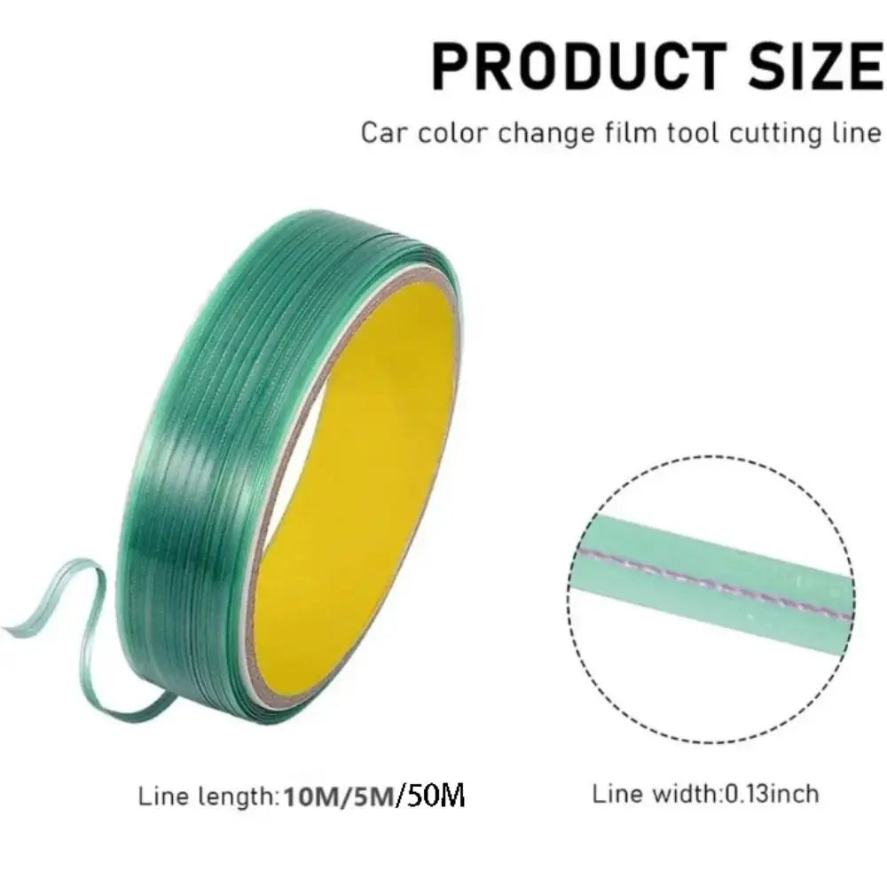 Green Vinyl Wrap Cutting Tape Adhesive Backing 5m Length Finish Line Zpaxo