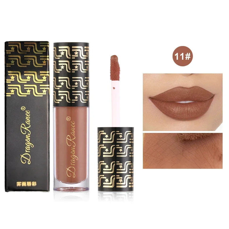 Ryukin Matte Liquid Lipstick Makeup Lip Glaze Moisturizing Waterproof Zpaxo 11