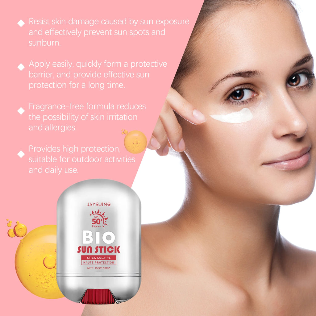 Jaysuing SPF 50+ UV Sunscreen Stick – Brighten & Protect Sunscreen Stick Zpaxo