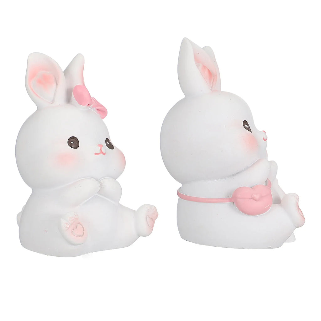 Bunny Cake Topper Decor Nursery Decorations Birthday Party Figures