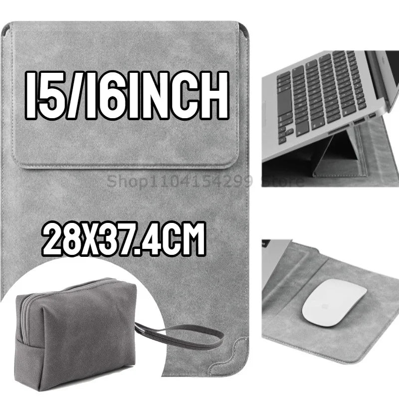 Multi-size Computer Cover Laptop Bag Tool Bag Ultra Thin Portable Mouse Pad Soft Lining Fit for Multiple Laptop Brands Zpaxo L-15-16inch-set