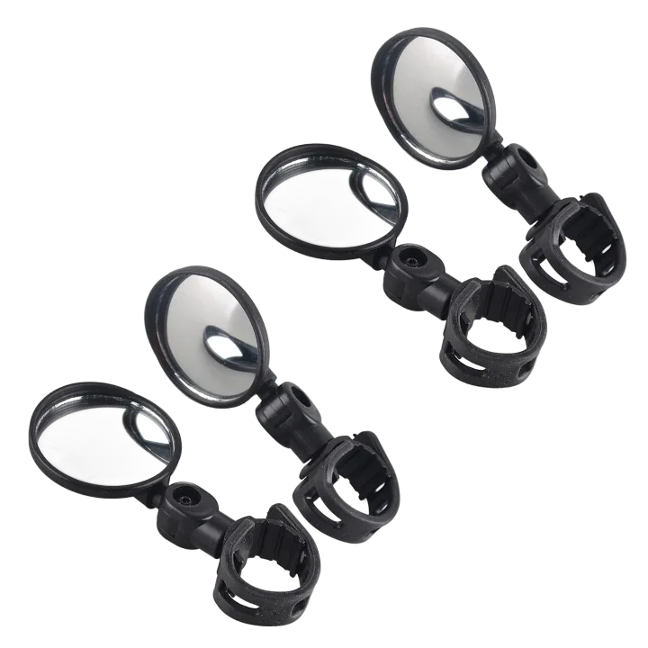 Adjustable Bike Handlebar Rearview Mirror – 2 Pack | Wide Angle Bicycle Handlebar Mirror Zpaxo 4PCS