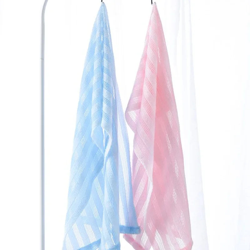 Japanese Exfoliating Bath Scrub Towel – Body Back Wash Cloth