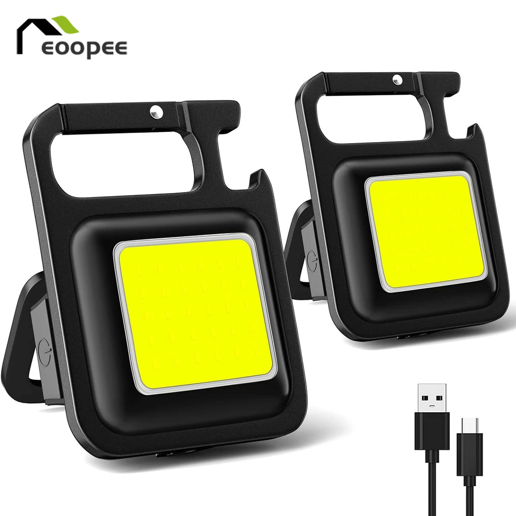 Mini Keychain Light COB Work Portable Waterproof Flashlight Pocket