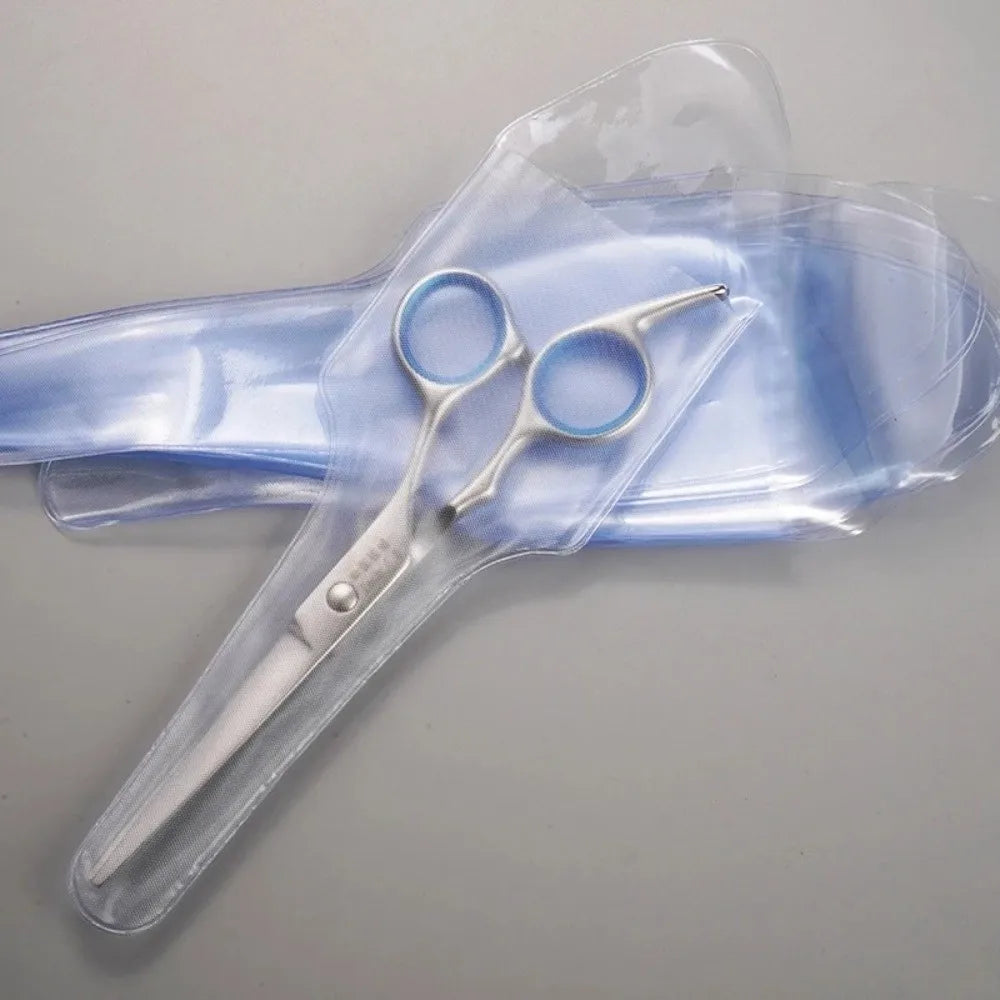 10pcs Single-sided Hair Scissors Sleeves PVC Waterproof Disposable Scissors Bag Sharpening Tool Protection Tool Protection Zpaxo