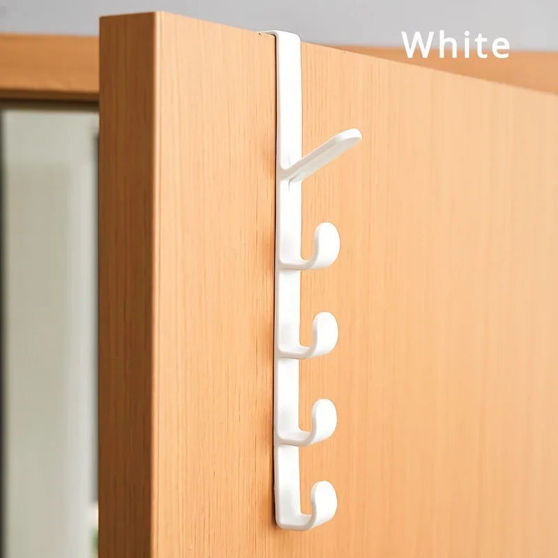 Behind the Door Coat Hook Hanger Behind the Door Cabinet Wardrobe Dormitory Door Hook Storage Rack Zpaxo plum