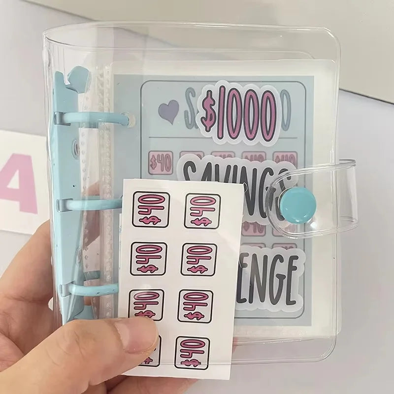 1000 Savings Challenge Binder Loose-leaf Notebook Housing Budget Zpaxo