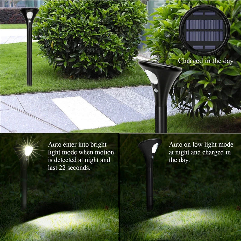 Solar Light Outdoor RGB Waterproof Motion Sensor Ground Lamp Path Zpaxo