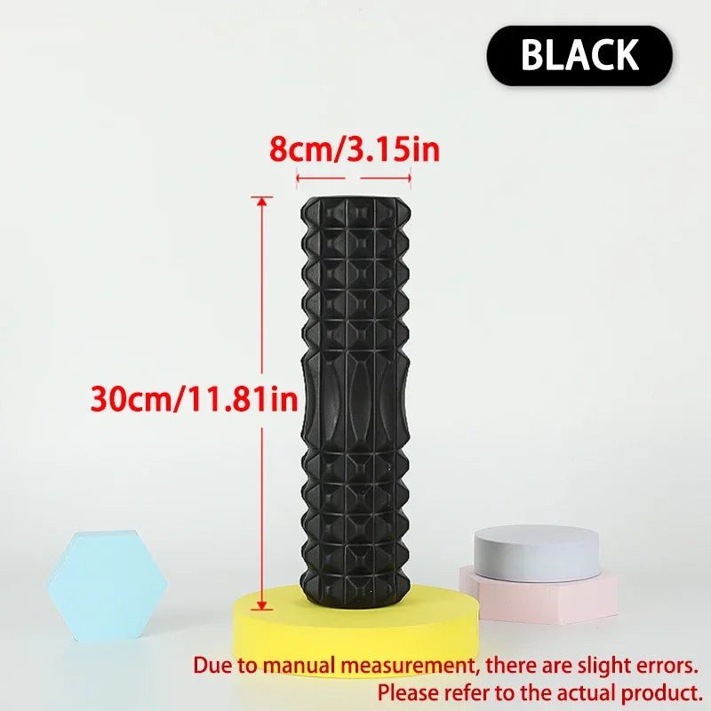 45/30cm Foam Massage Roller Hollow Column Fitness Equipment for Muscle Massage Physiotherapy and Sports Rehabilitation Zpaxo As shown30cm