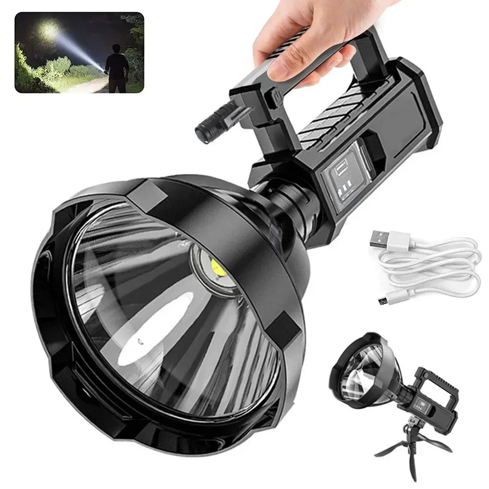 ESMARTER USB Rechargeable LED Spotlight Flashlight – Waterproof