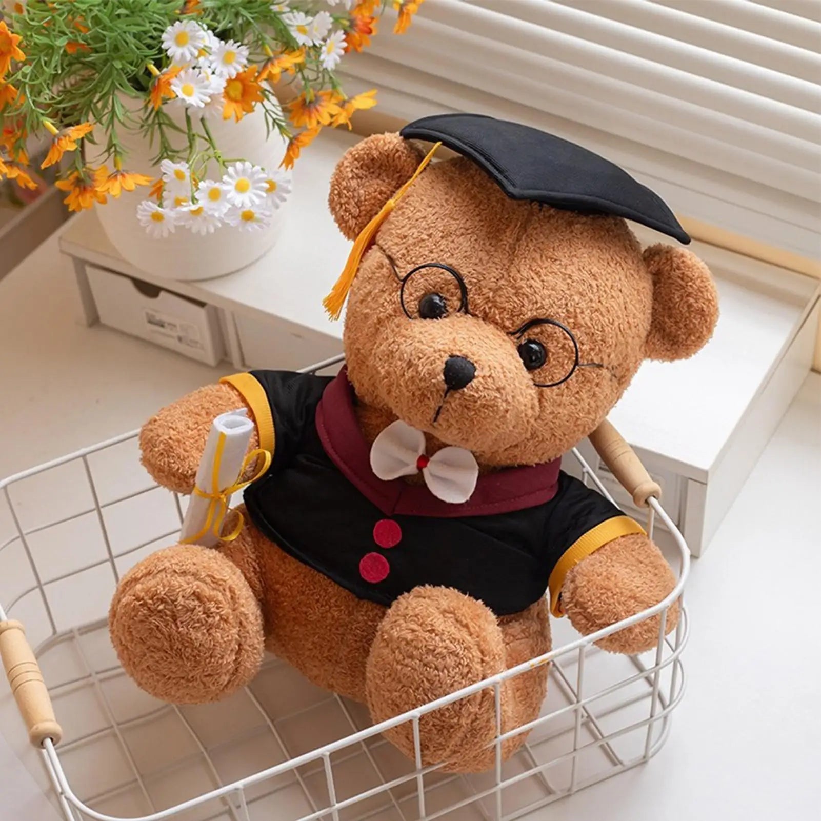 Stuffed Bear With Hat Cute Soft Toys Adorable Figure Stuffed Animal Plush For Women Men Kids Girls Boys Home Bedroom Living Room Zpaxo