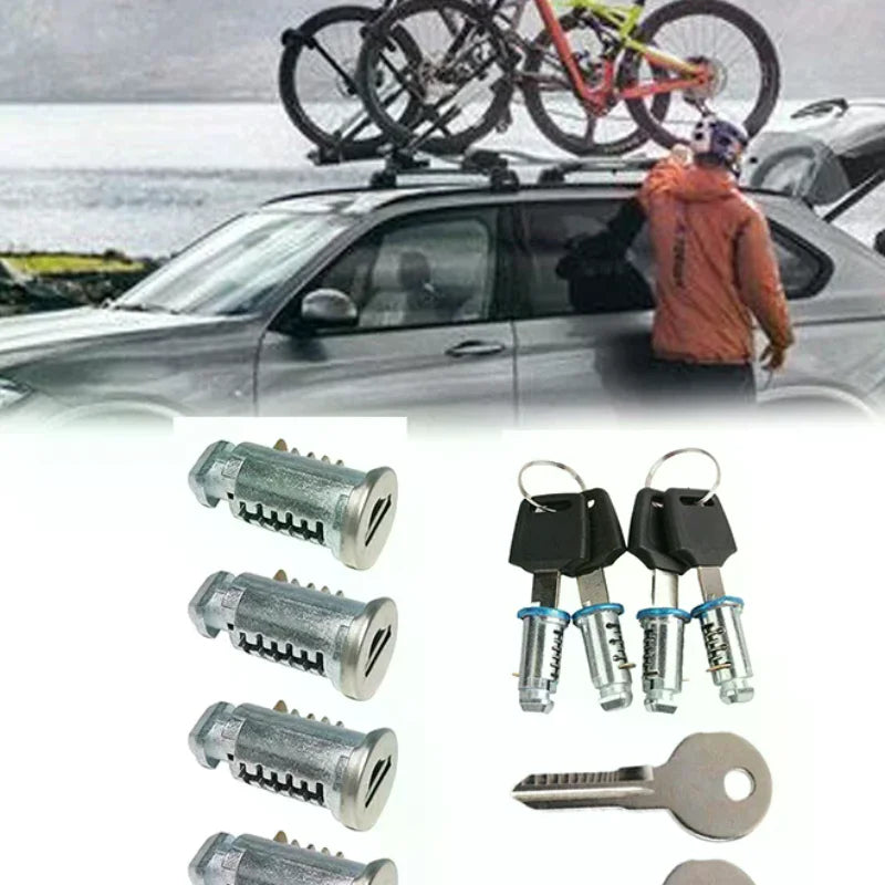 Roof Rack Locks Keys Lock Core Parts Cylinder Kits Car System Luggage Zpaxo
