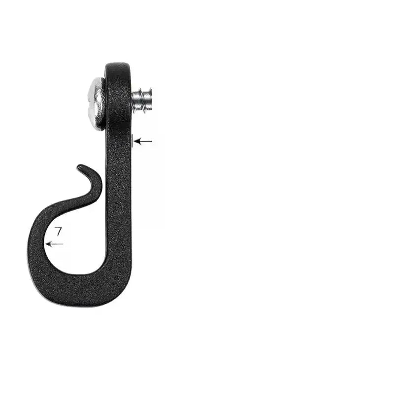 10PCS New With Screw Lights Hook Plastic Black White String Light Hangers Garage Hooks Indoor And Outdoor Zpaxo