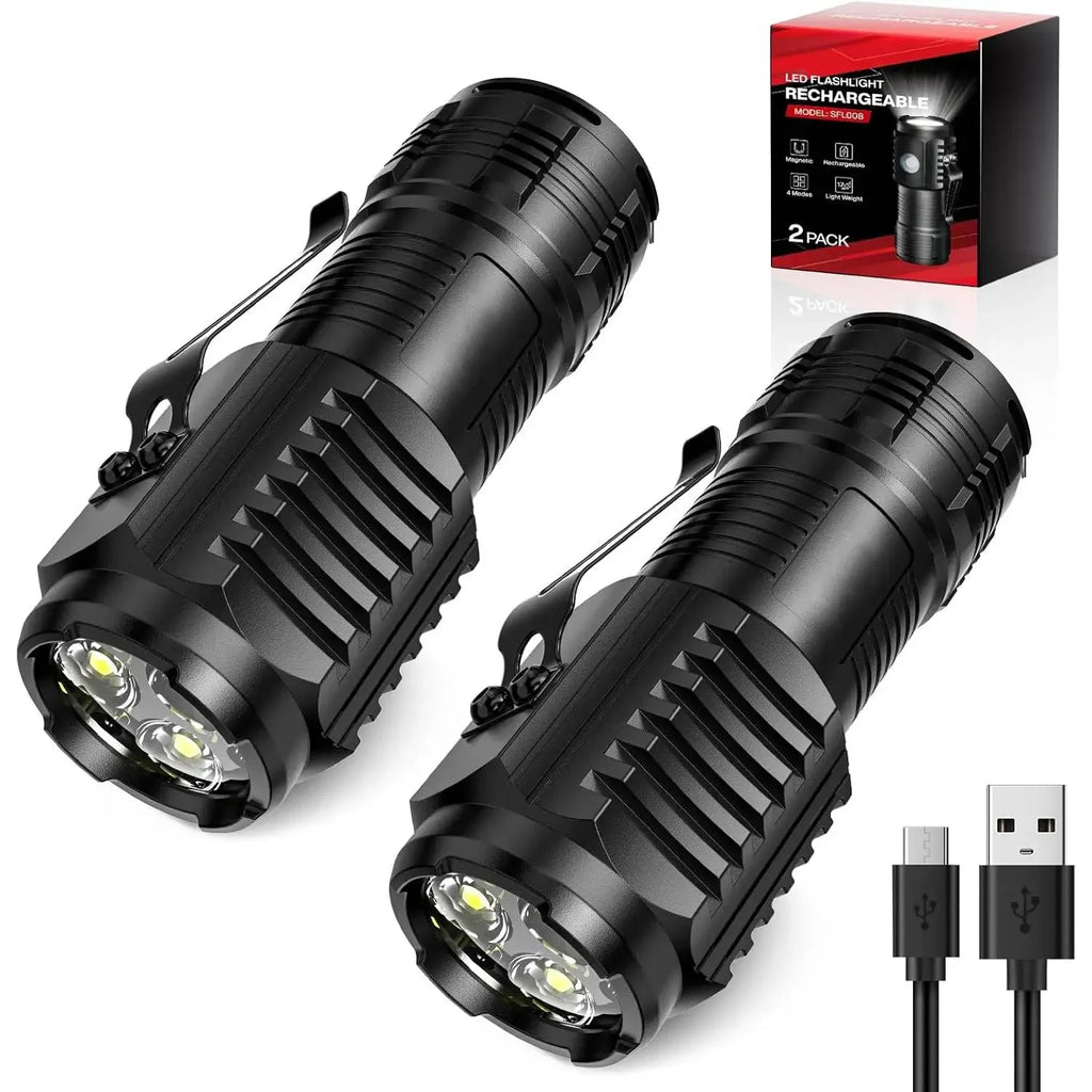 Mini LED Flashlight – USB-C Rechargeable 1000 Lumen Torch