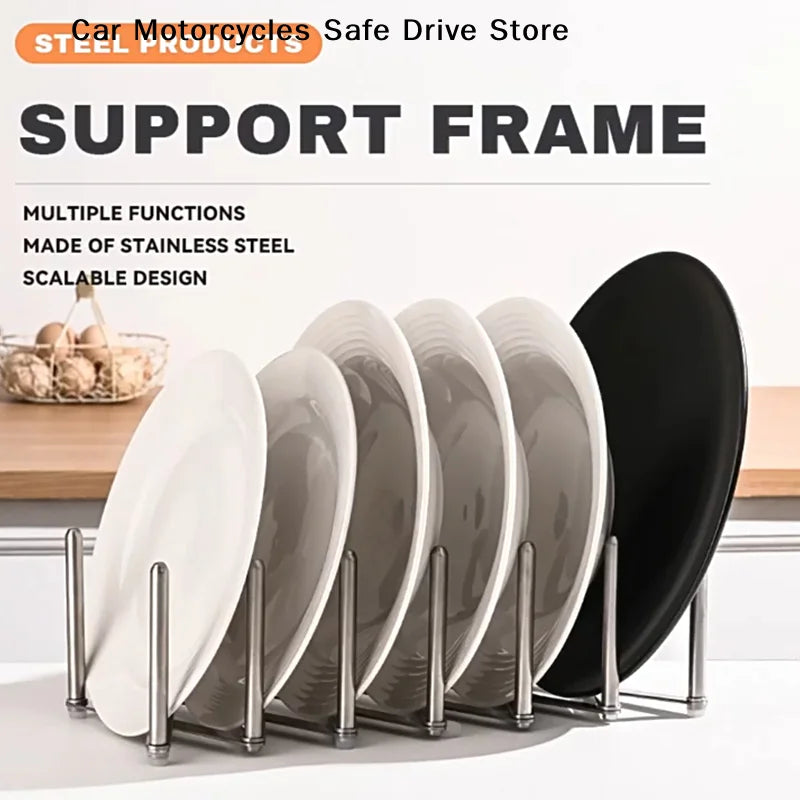 Retractable Storage Rack Space Saving Pot Lid Holder Space-saving