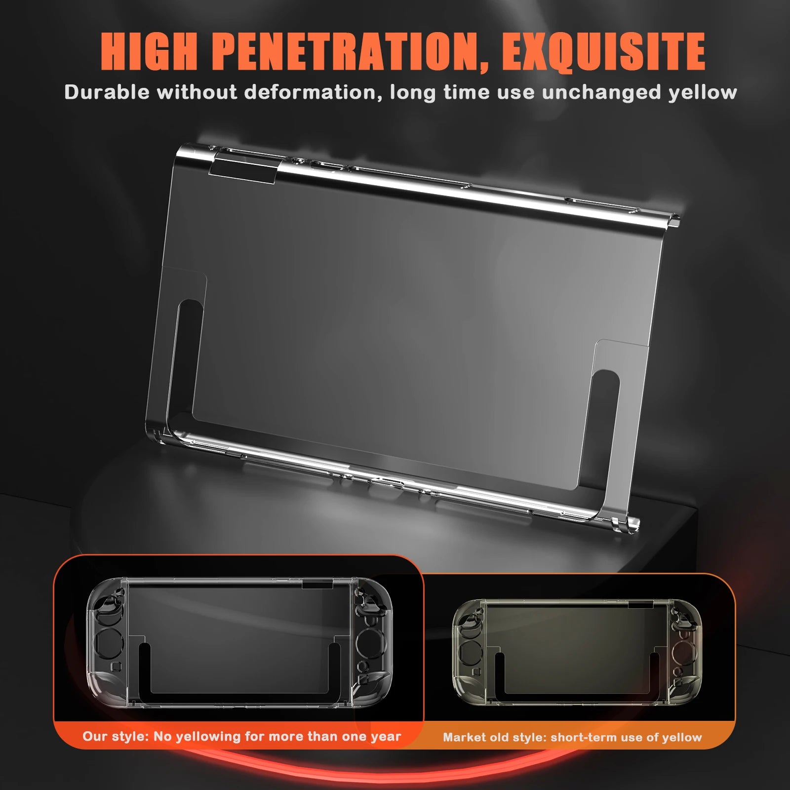 Hard Clear Games Frame Protector Case Transparent Crystal Shell