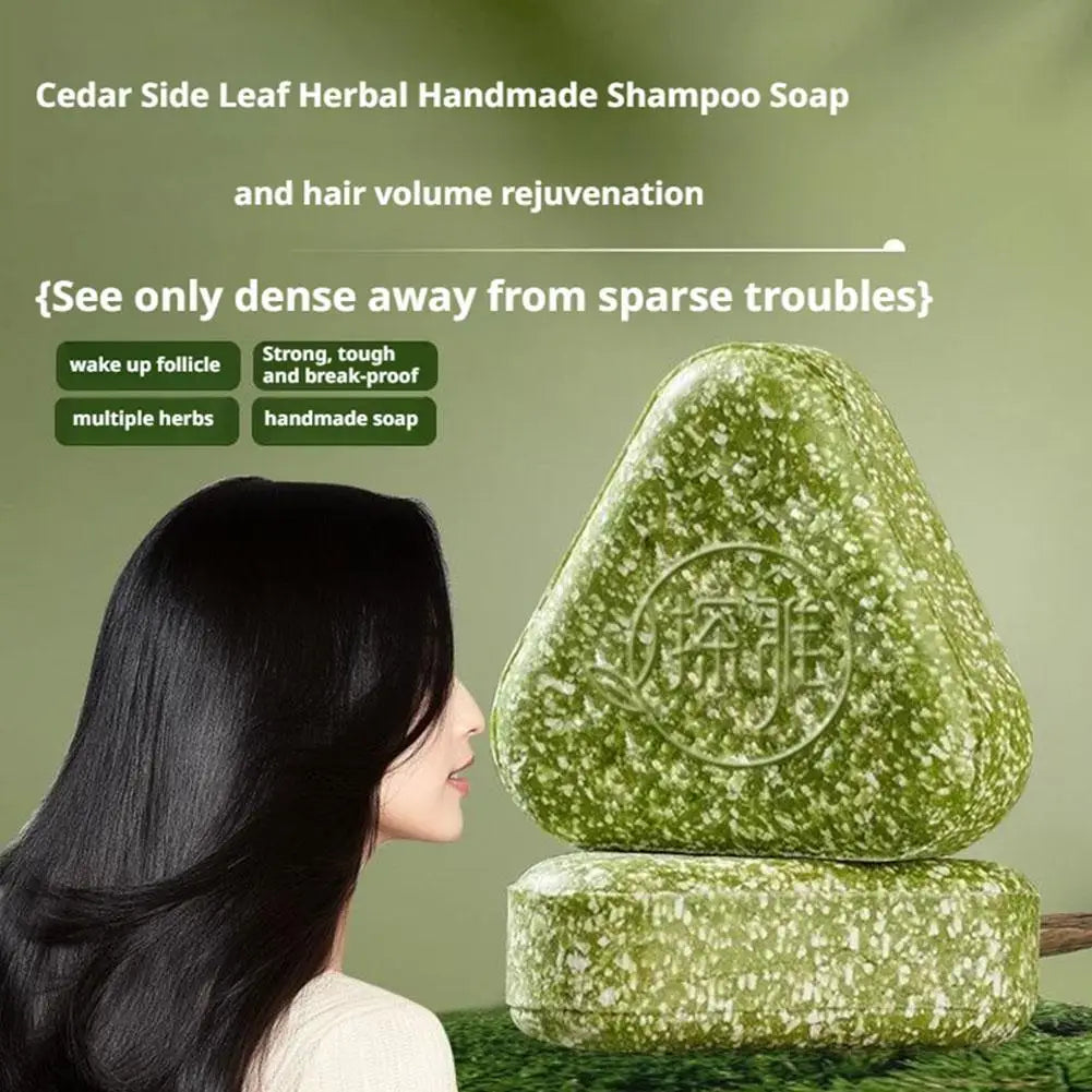 Natural Herbal Hair Growth Soap – Usman Grass & Platycladus Herbal Shampoo Soap Zpaxo