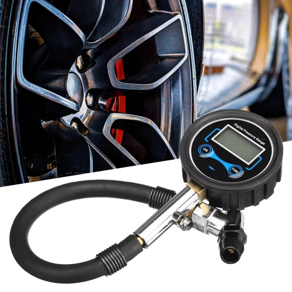 LCD Display Auto Tire Pressure Gauge Digital Test Accessories Zpaxo