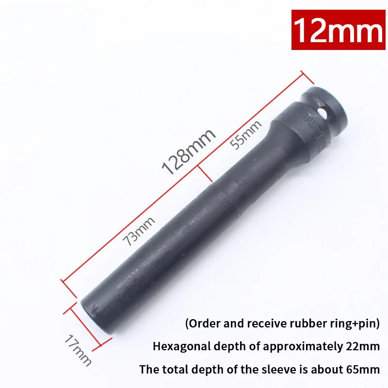1/2 Drive Socket Wrench Hex Socket Head 8-19mm Socket Head Tire Removal Tools Adapter Spanner Converter Zpaxo 3