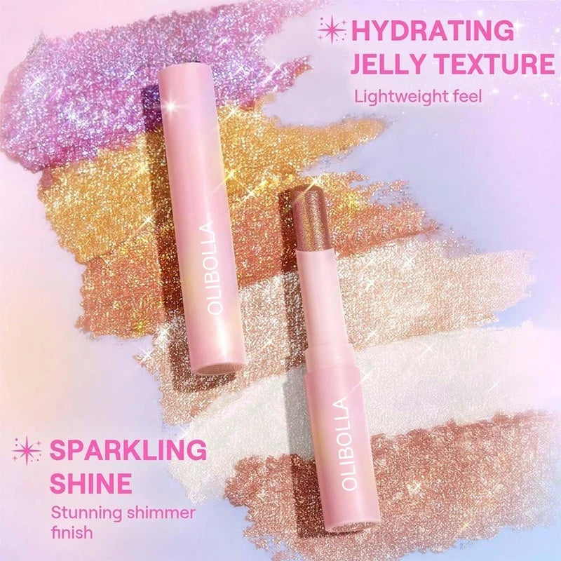 Watery Jelly Eyeshadow Stick Multi-color Pearlescent Glitter