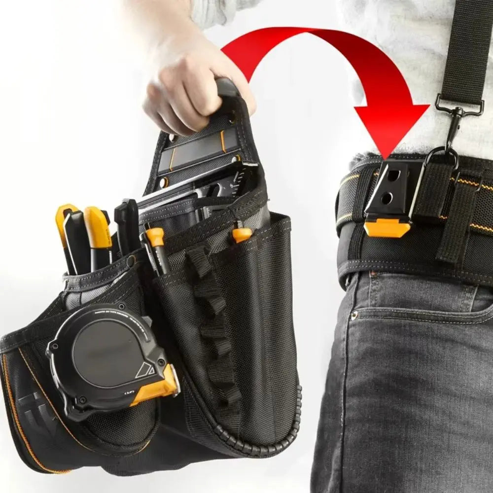 4 PCS Durable ABS Waist Bag Clip Storage Rugged Hand Tool Accessories Sundries Tote Belt Hook Tool Pouch Zpaxo