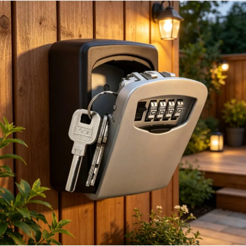 Ultra-secure Flip Key Safe Box Wall Mounted Storage Combination Lock