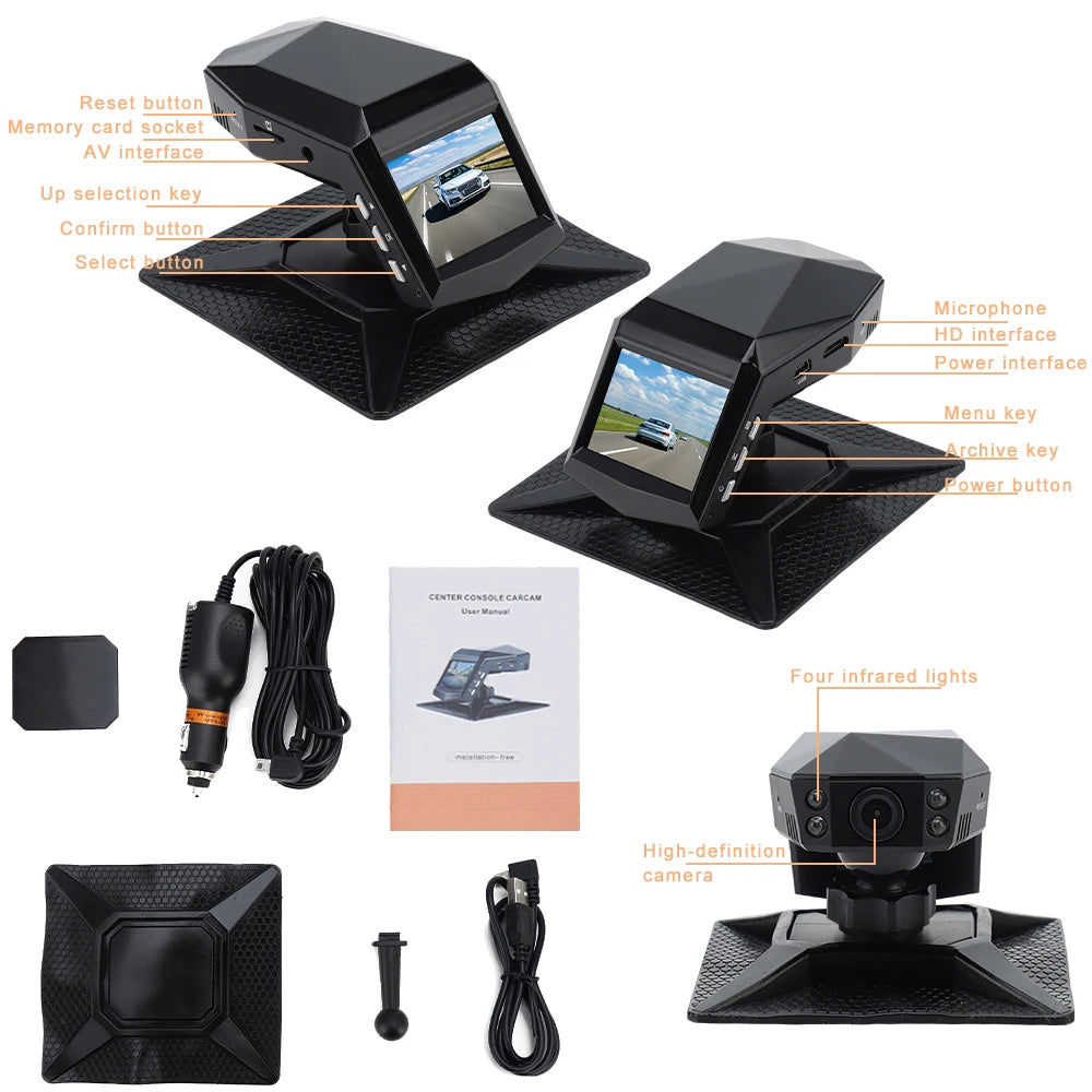 4K HD Car DVR Dashcam Vehicle Recorder 1080P Video 170 Angle Niht Zpaxo
