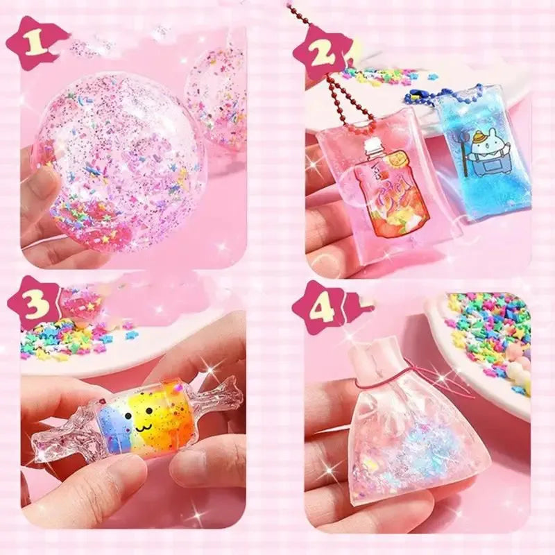 Nano Tape Squishy Toy PET Glue Blowable Bubble Non-marking