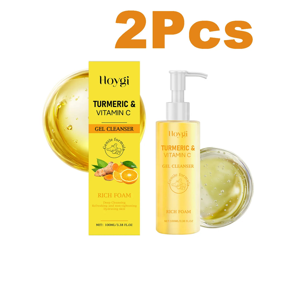 Turmeric Vitamin C Brightening Facial Cleanser – Hoygi 100ml Facial Cleanser Zpaxo 2 x 100ml Boxed