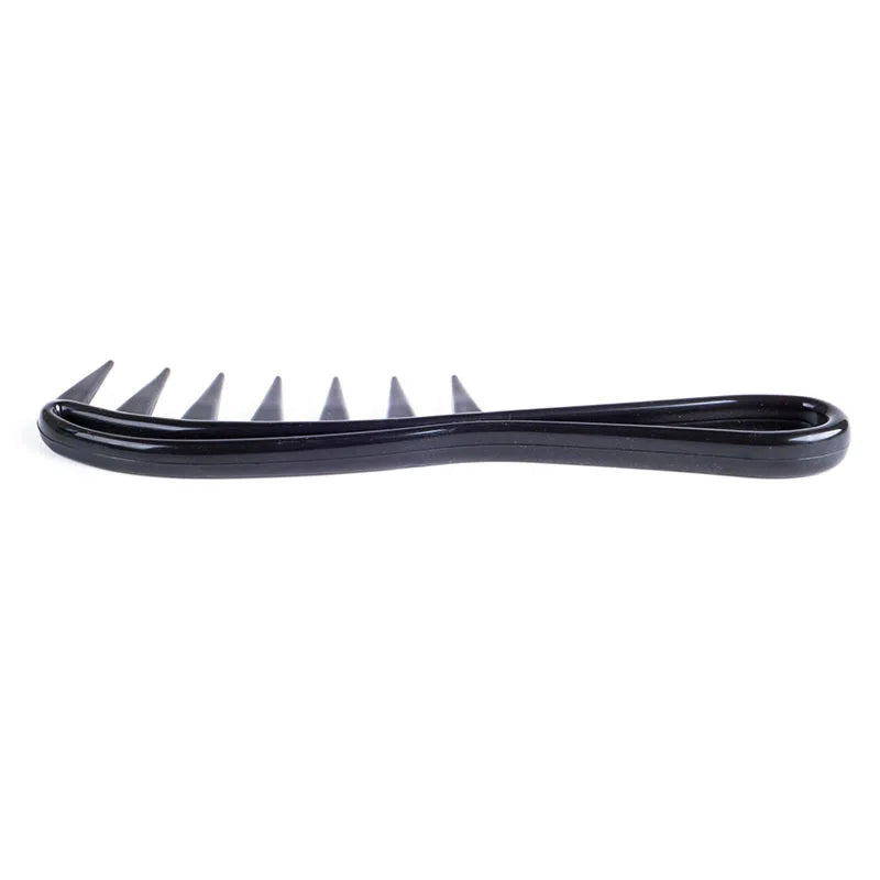 Hairdressing comb for men, black, massage comb, plastic wide-tooth comb, large-tooth comb for oily hair Zpaxo