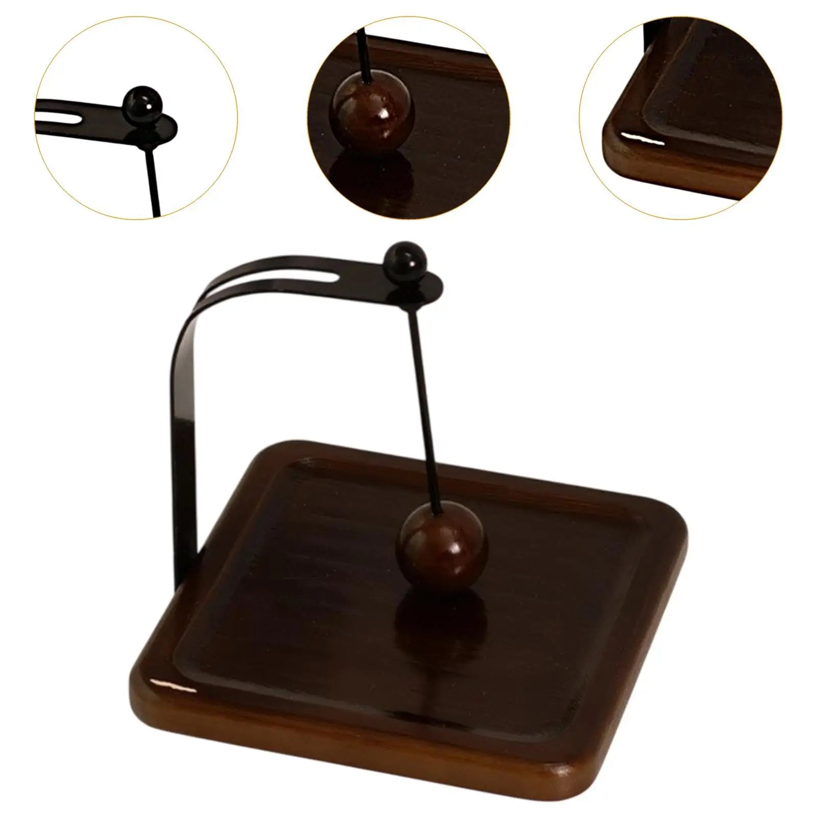 Wood & Steel Napkin Holder – Café Tabletop Tissue Rack Napkin Holder Zpaxo
