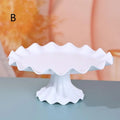 Plastic Cake Stand Display Rack Wedding Decoration Birthday Cake Tray Dessert Cake Tools Desktop Tray For Wedding Birthday Zpaxo B White