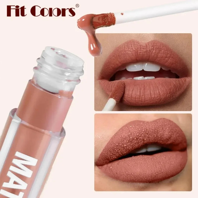 6Colors Matte Lipstick Waterproof Velvet Texture Liquid Lip Gloss