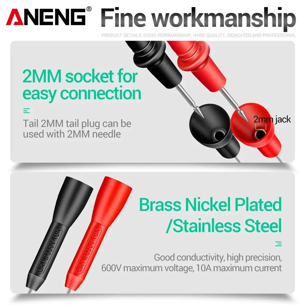 ANENG PT2002 Insulation Multimeter Test Probe 10A 600V Lead Piercing