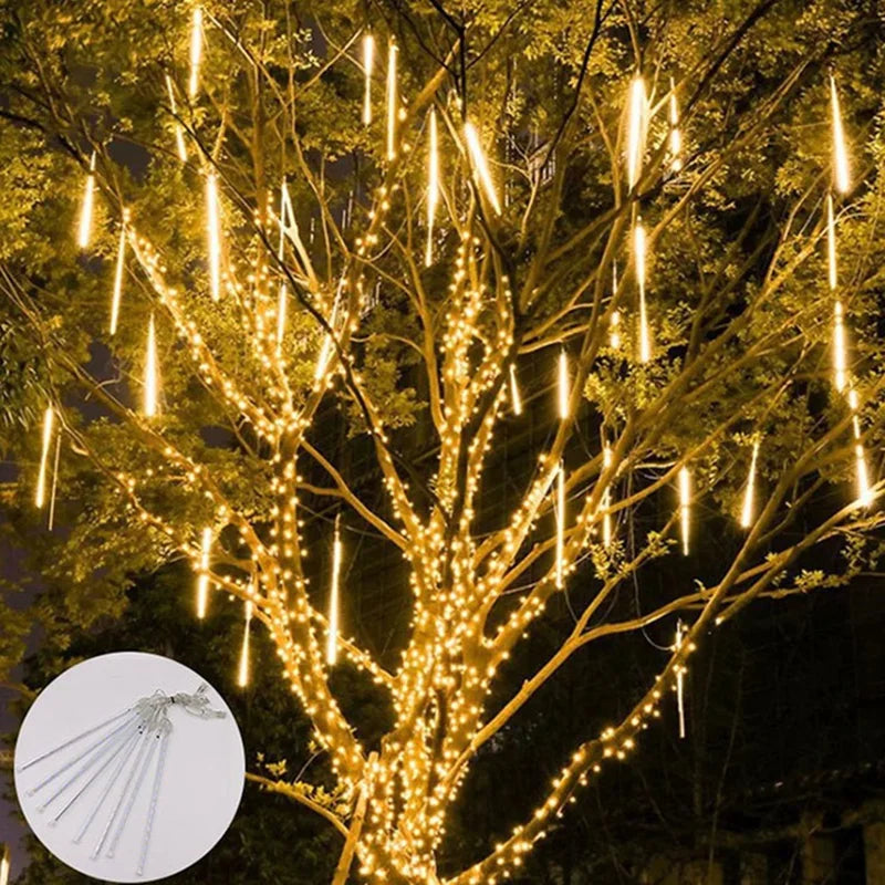 Solar Meteor Shower LED Lights – IP65 Outdoor Festival Decor Solar Festival Lights Zpaxo
