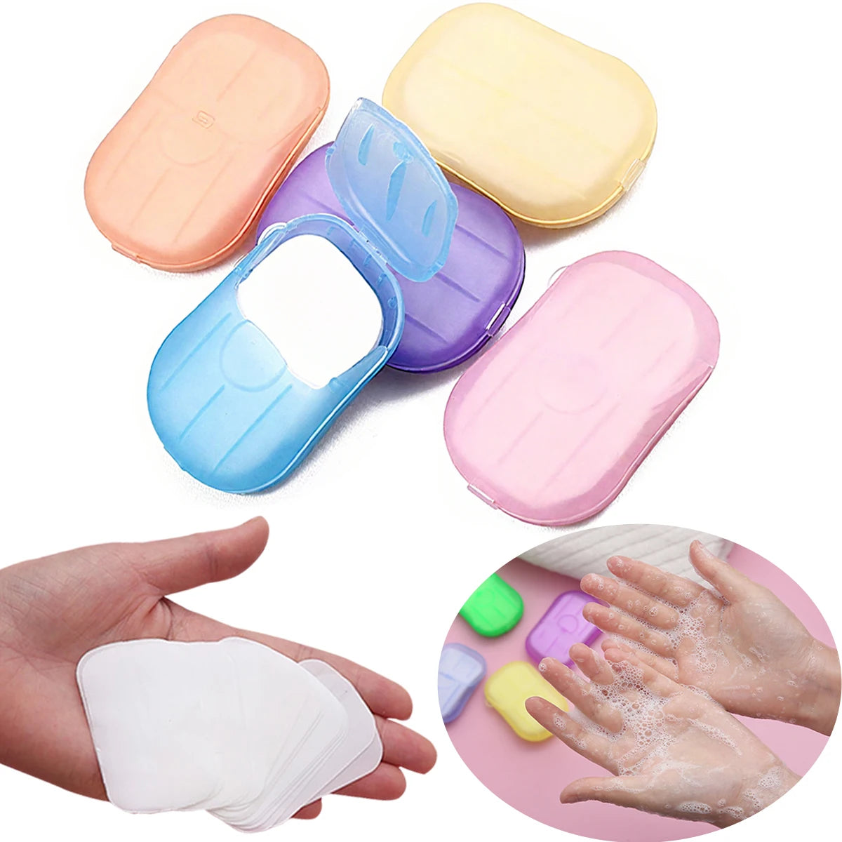 Portable Soap Sheets with Storage Box | Travel & Outdoor