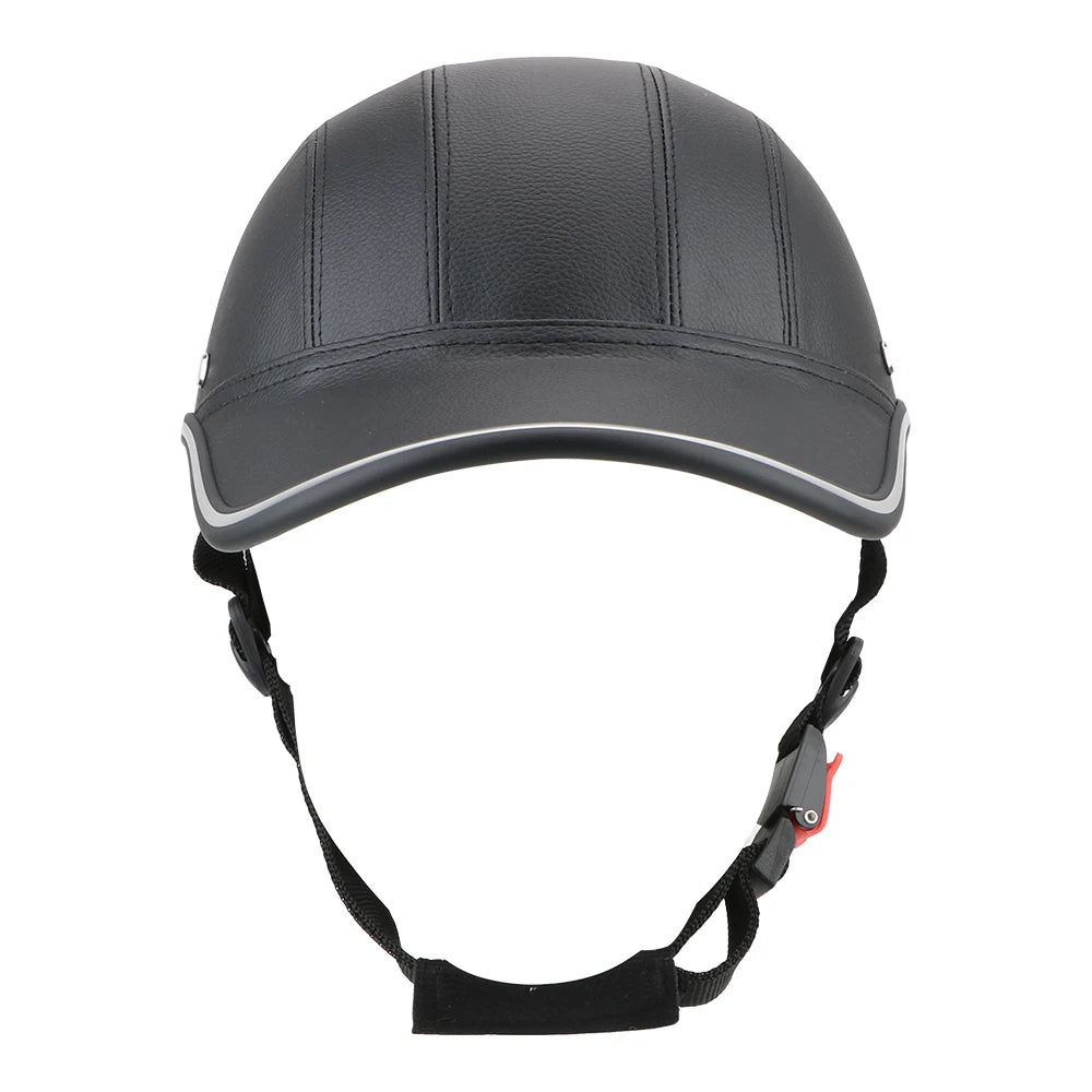Motorcycle Half Helmet Safety Hard Hat Cafe Racer Chopper Scooter