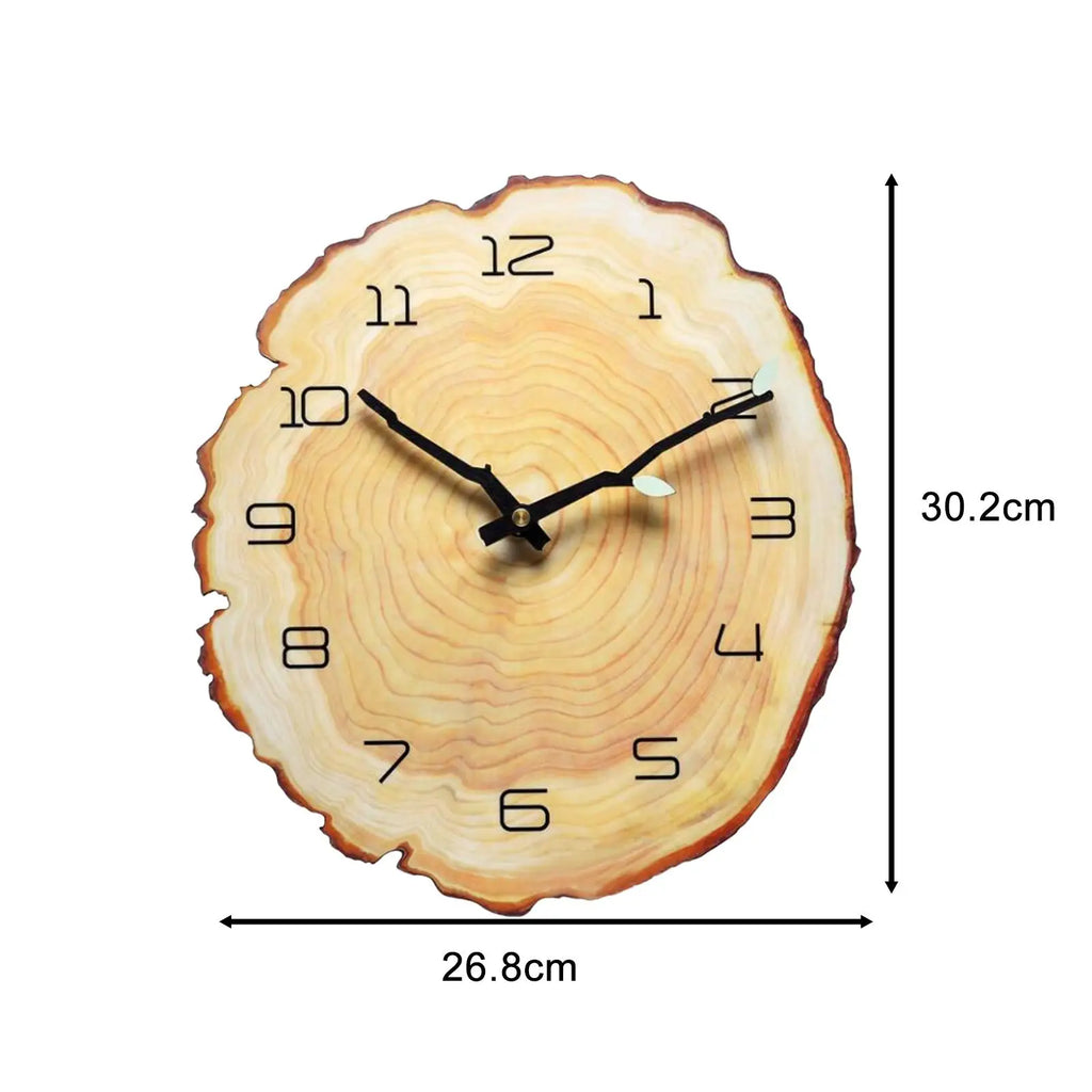 Annual Ring Wall Clock Decorative Pointer Luminous Indoor Outdoor Clock for Office Bathroom Living Room Kitchen Decoration Zpaxo