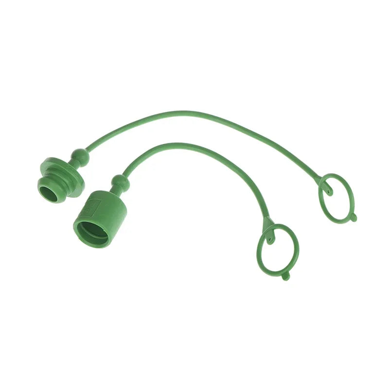 1/5Pairs 1/2 ISO-A Hydraulic Quick Coupler Male Dust Cap And Female Plug Cover Fits Hydraulic Quick Disconnects Coupler Zpaxo 1pair Green
