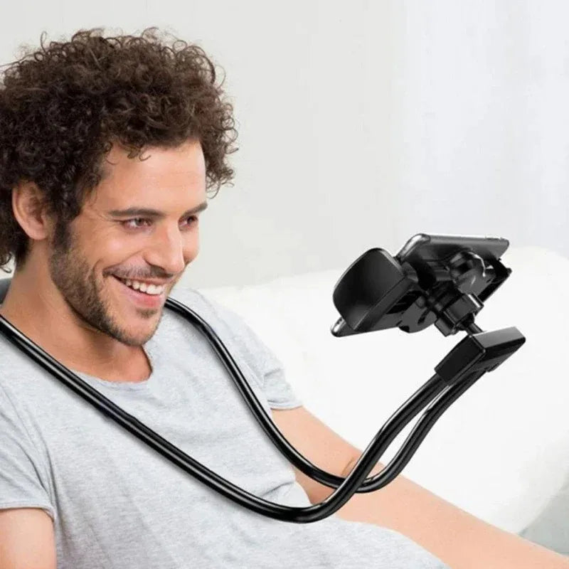 Universal Mobile Phone Holder Extendable Neck Hanging Selfie Stick