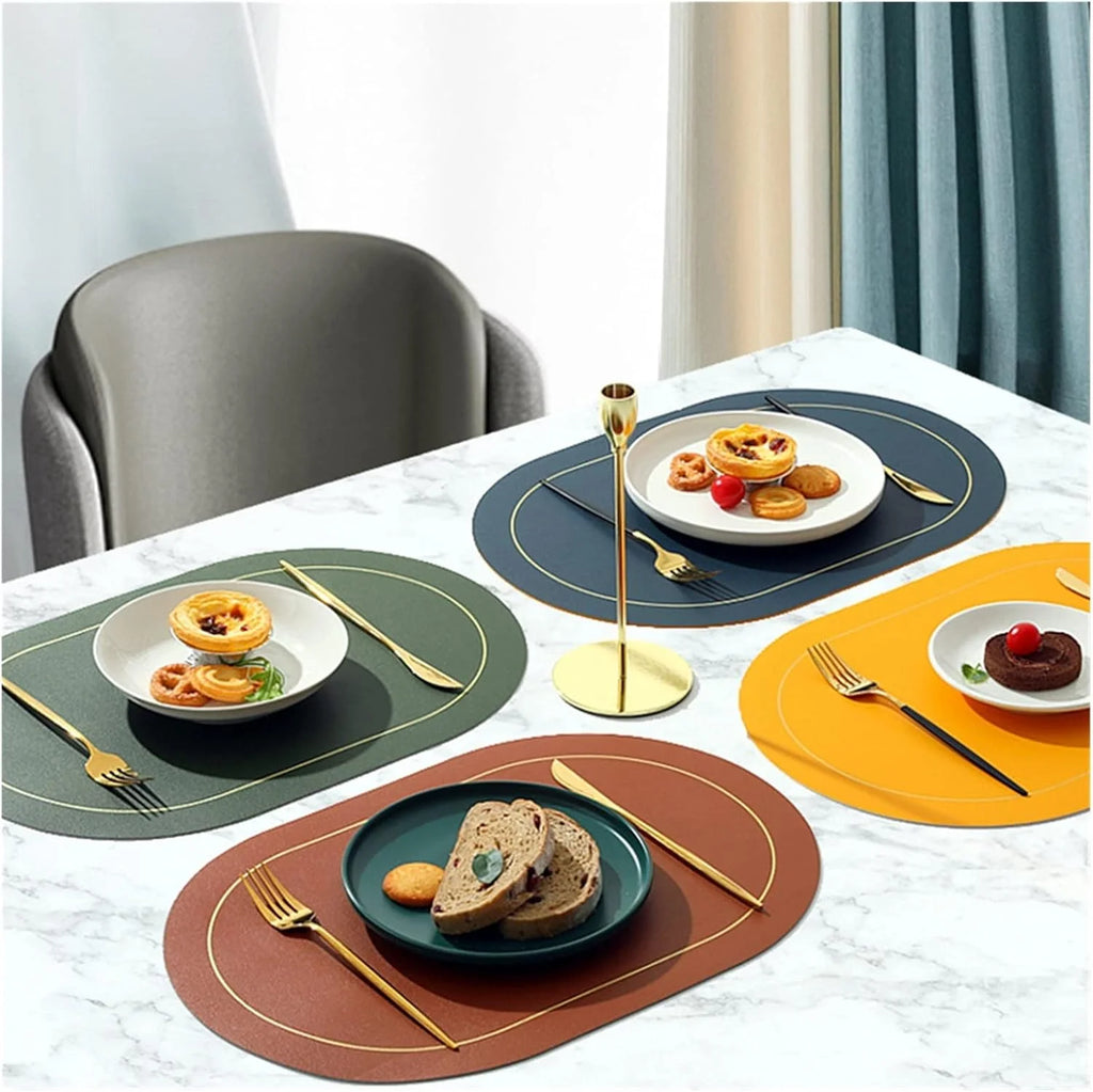 Creative Shapes Placemats Double-sided Design Coffee Tea Mat Nordic Zpaxo