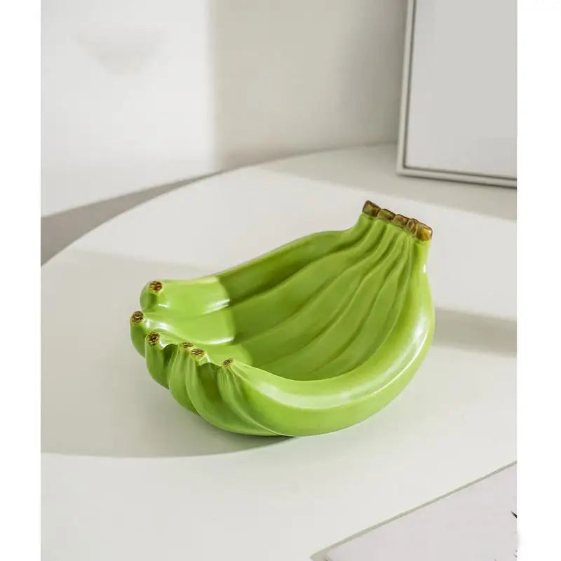 Creative Banana Shaped Storage Tray Ceramic Fruit Household Snack