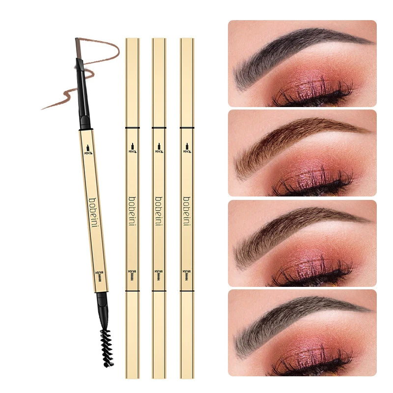 6-color small gold eyeliner pen - double-ended long-lasting eyeliner, waterproof and non-marring eyeliner, brush-style eyeliner Zpaxo