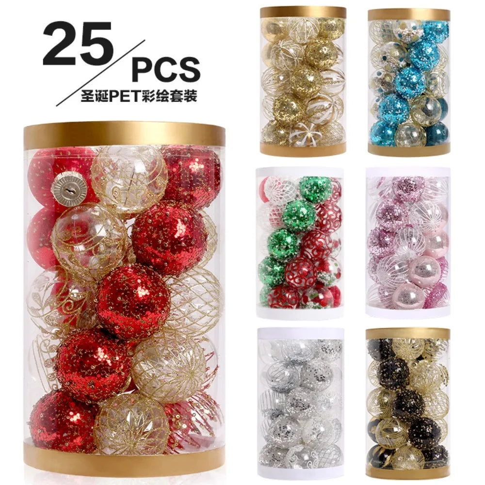 25-Pack 6CM Christmas Ball Ornaments – Festive Tree Decor Christmas Ball Ornaments Zpaxo